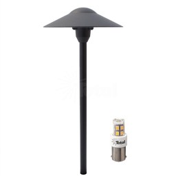 BLACK outdoor landscape lighting LED hat path light warm white Most Popular